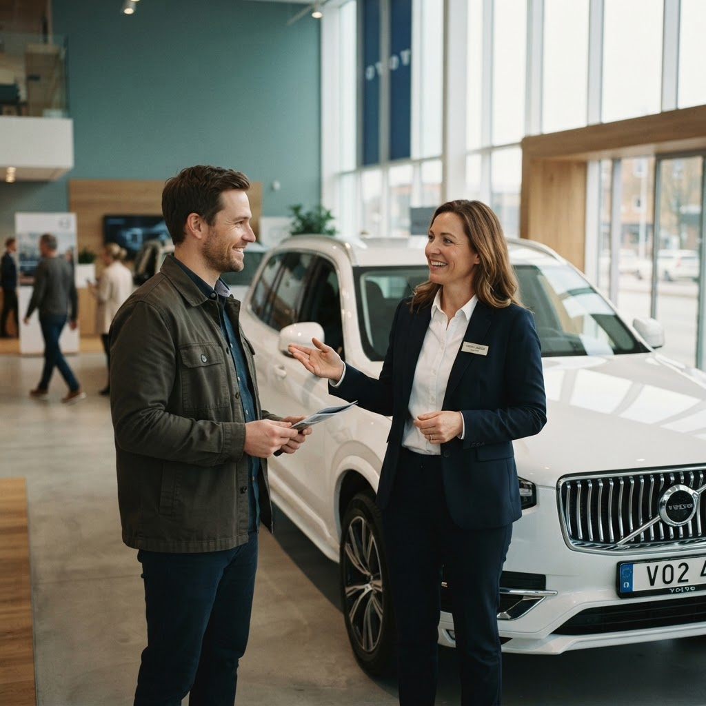 Automotive sales professionals at work