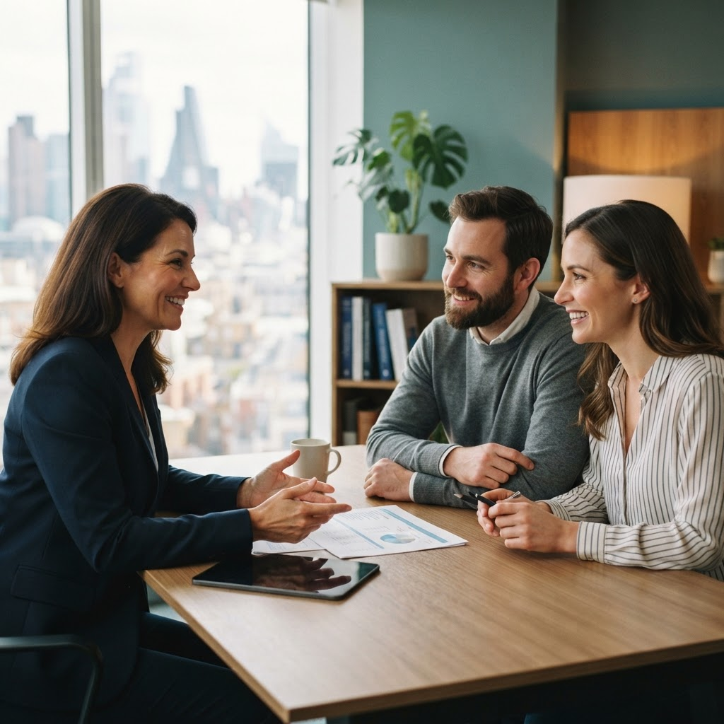 Financial Services sales professionals at work