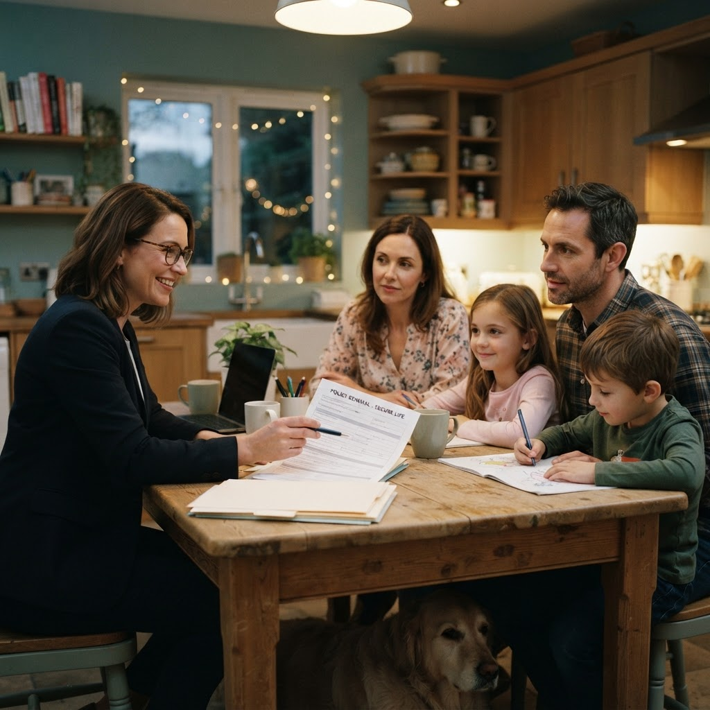 Insurance sales professionals at work