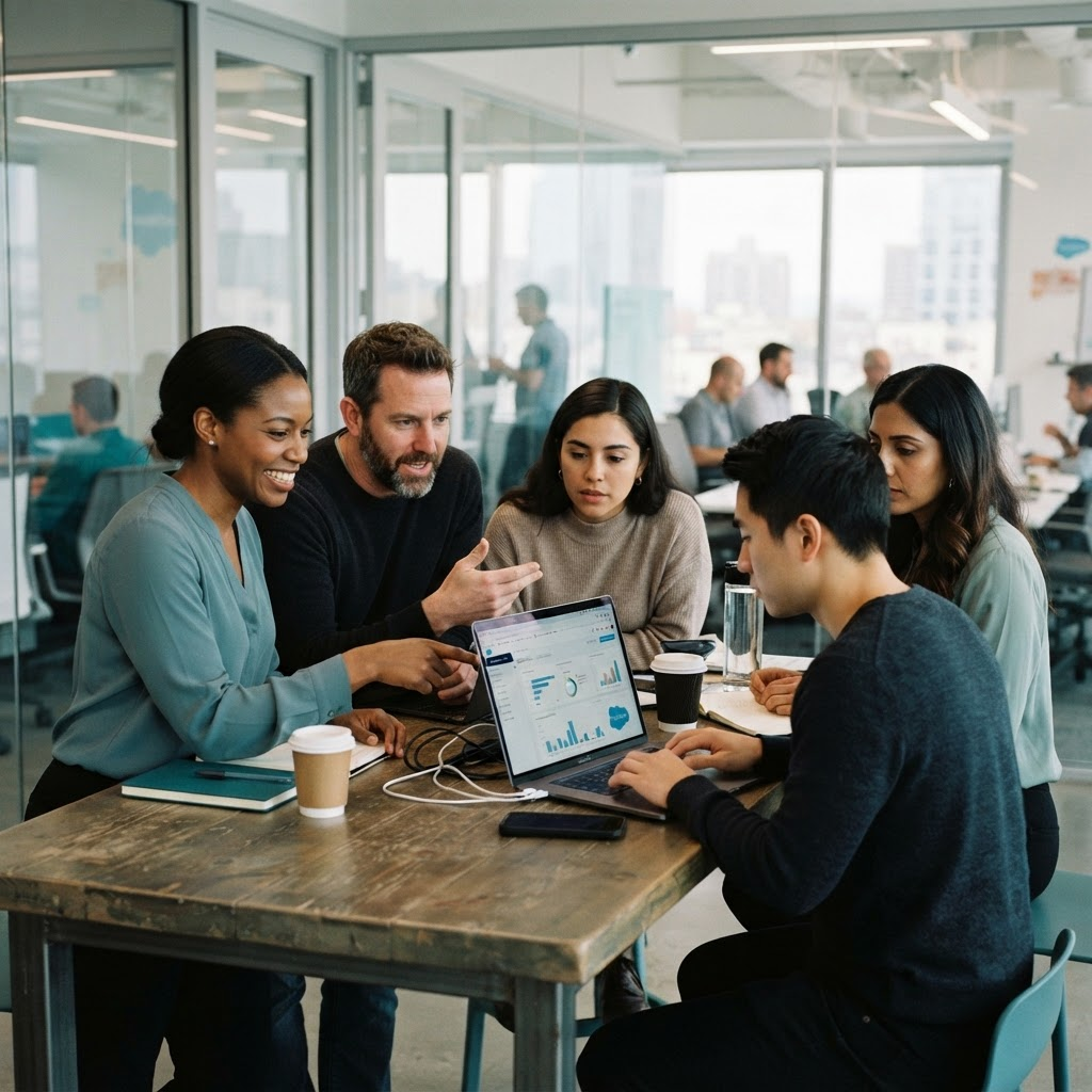 SaaS & Technology sales professionals at work